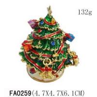 Buy cheap Christmas Tree And Snowman Collectible Christmas Trinket Boxes product