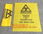heavy duty red medical biohazard garbage trash bags, PE Eco-friendly biohazard