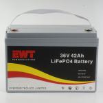 130 Wh/kg Energy Density LiFePO4 36V 50Ah Battery Pack with Built-in BMS Safety