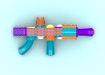Middling Size Kids Plastic Playground Equipment For Grassland 7CBM Volume