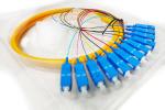 Length 1.5m SC UPC Fiber Optic Pigtail Single Mode SM 12core