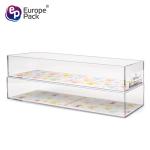 Factory Wholesale Plastic transparent food storage container for dessert shop