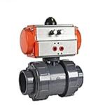 IP67 UPVC Ball Valve V Type Electric Actuated Ball Valve DIN Standard