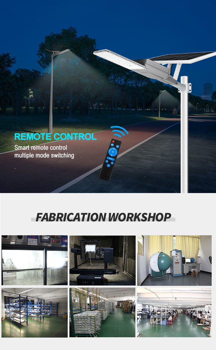 Aluminum Seperated Solar Powered Outdoor Street Lamp Led Street Light DC 300W 400W IP66
