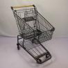 Buy cheap Grey 60L Supermarket Shopping Trolley Retail Chain Store Shopping Cart With TPR Wheels from wholesalers