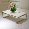 Buy cheap metal Side table bases gold stainless steel furniture frames for restaurants from wholesalers