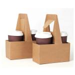 Eco Friendly Disposable Coffee Paper Cups Holder 20X14X27.5cm 2 4 6 Pack Can