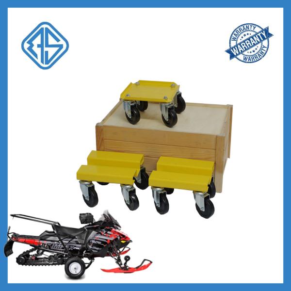 Heavy Duty Snowmobile Mover Dolly Anti-Rust Powder Sure Grip Snowmobile Ski