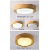 Buy cheap Wooden Round Ceiling Lights For Bedroom Iron Surface Mounted Rooms Lighting（WH-WA-28） from wholesalers