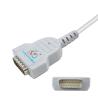 Buy cheap 2.4m DB15 ECG Cable One Piece 10 Lead Banana EKG Cable Compatible GE Marquette from wholesalers