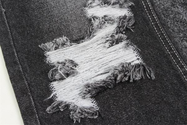 11.5 Oz 100 Cotton Denim Fabric Sulfur Black Textile For Man Woman Jeans