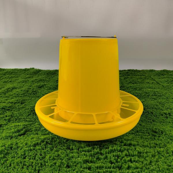 Buy cheap Durable Plastic Poultry Feed Bucket Red And Yellow Storage Solution from wholesalers