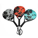 Beach Tennis Racket Carbon and Glass Tennis Paddle Racquets Lightweight