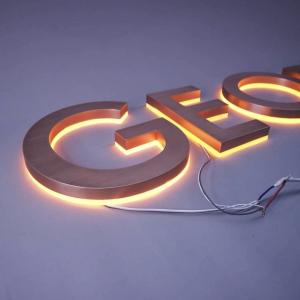 China Indoor and Outdoor Advertising Metal Business Sign with 50000 Hours Working Lifetime on sale