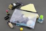 Zip lock frosted plastic slider PVC zipper packing bag for underwear / clothing