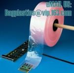 Poly tubing with customer printing and anti static tube film, gusset poly tubing