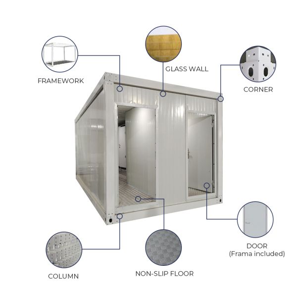 Portable Mobile Toilets for Park Sandwich Panel Support Custom Prefabricated Outdoor Washroom