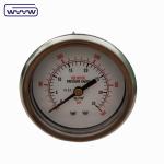 2.5" Rear Entry Pressure Gauge Manometer Glycerine High Pressure Meter