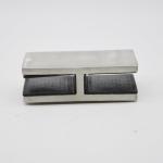 Stainless steel Glass connector 180 degree RS2310 plus, 80X40mm, thickness 5mm,