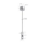 Nickel Plated Copper Cable Suspension System With M4 Thread Gripper YW86341