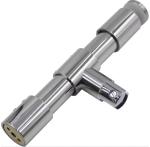 Shower Room Glass Door Round Pipe Hinge Easy Installation Adjustable