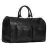 Buy cheap Foldable Black Leather Suit Carrier Weekend Bag , Mens Travel Garment Bag from wholesalers
