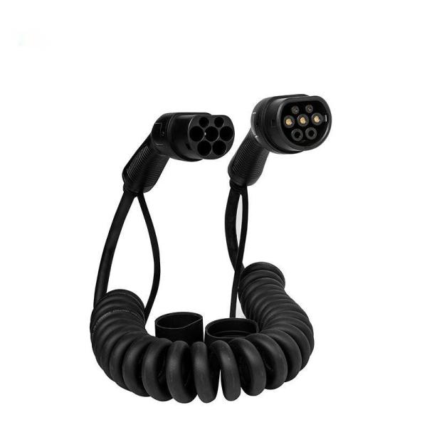 Buy cheap 5M EV Charging Cable Electric Car Charger Cable IEC62196 Type2 To Type2 Plug 32A 7kW With Storage Bag from wholesalers