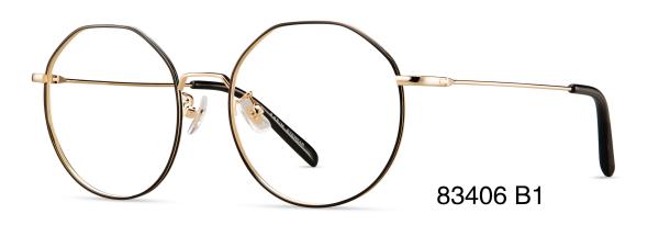 Buy cheap Round Men Women Parim Eyeglasses Frames Big Eye Fashionable Metal Myopic Frames from wholesalers