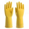 Buy cheap Flock Lined Oilproof Latex Rubber Gloves Chemical Resistance 22 Inch from wholesalers