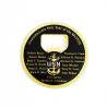 Buy cheap Zinc Alloy 3D Epoxy Coated Metal Bottle Openers 75mm USN Style Gold And Nickel Finish from wholesalers