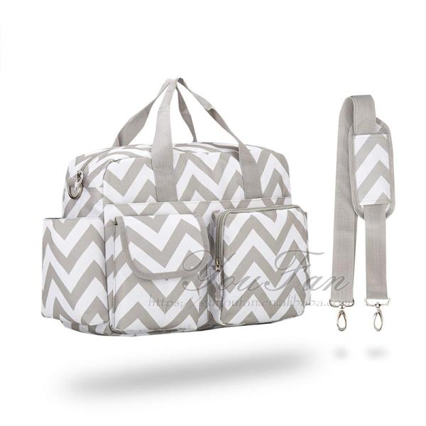 Buy cheap Waterproof Diaper Shoulder Bag Travel Stripe Diaper Handbag from wholesalers