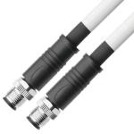 ROHS UL20554 26AWG cable ,BLACK PUR M12 Hybrid 4+4Pin Circular Connector