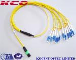 8 Fiber 12 Core Fan Out Kits Fiber Optics SM G657A 10M 15M 20M PVC LSZH FTTH