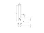 90 Degree Stainless Steel Beveled Edge Square