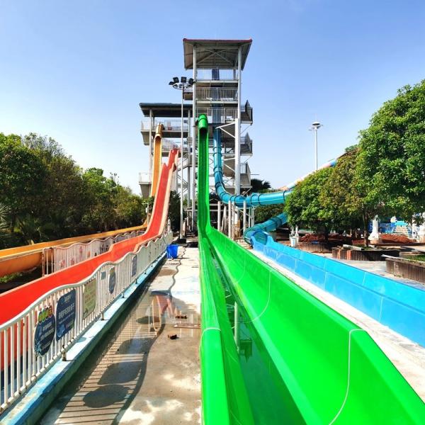 Buy cheap Customized Amusement Park Fiberglass Water Slide 6-8mm Thickness from wholesalers