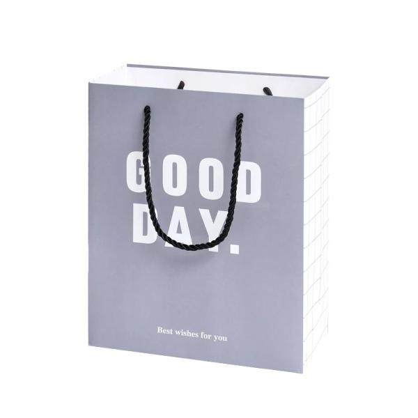 Buy cheap Custom Logo Offset Printing Grey 230GSM Art Paper Gift Bags from wholesalers