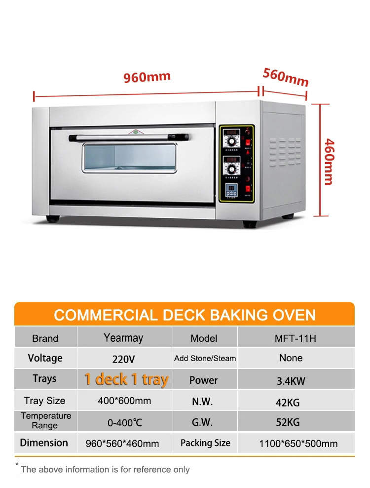 Customized Professional Grade Bakery Appliance Baking Electric Oven