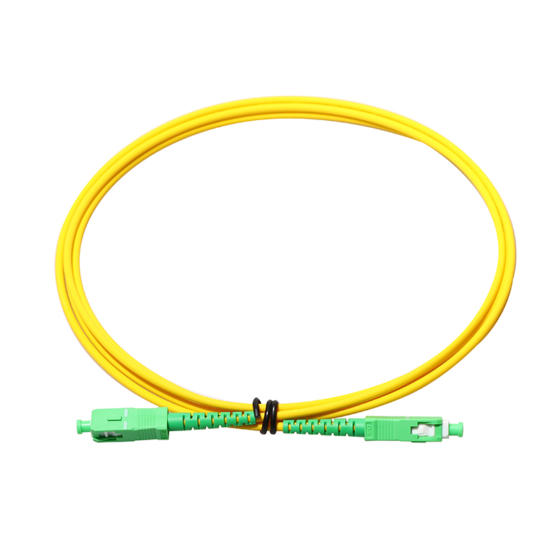 Electrical Fiber Optic Patch Cords SC APC to SC UPC 3 Meters
