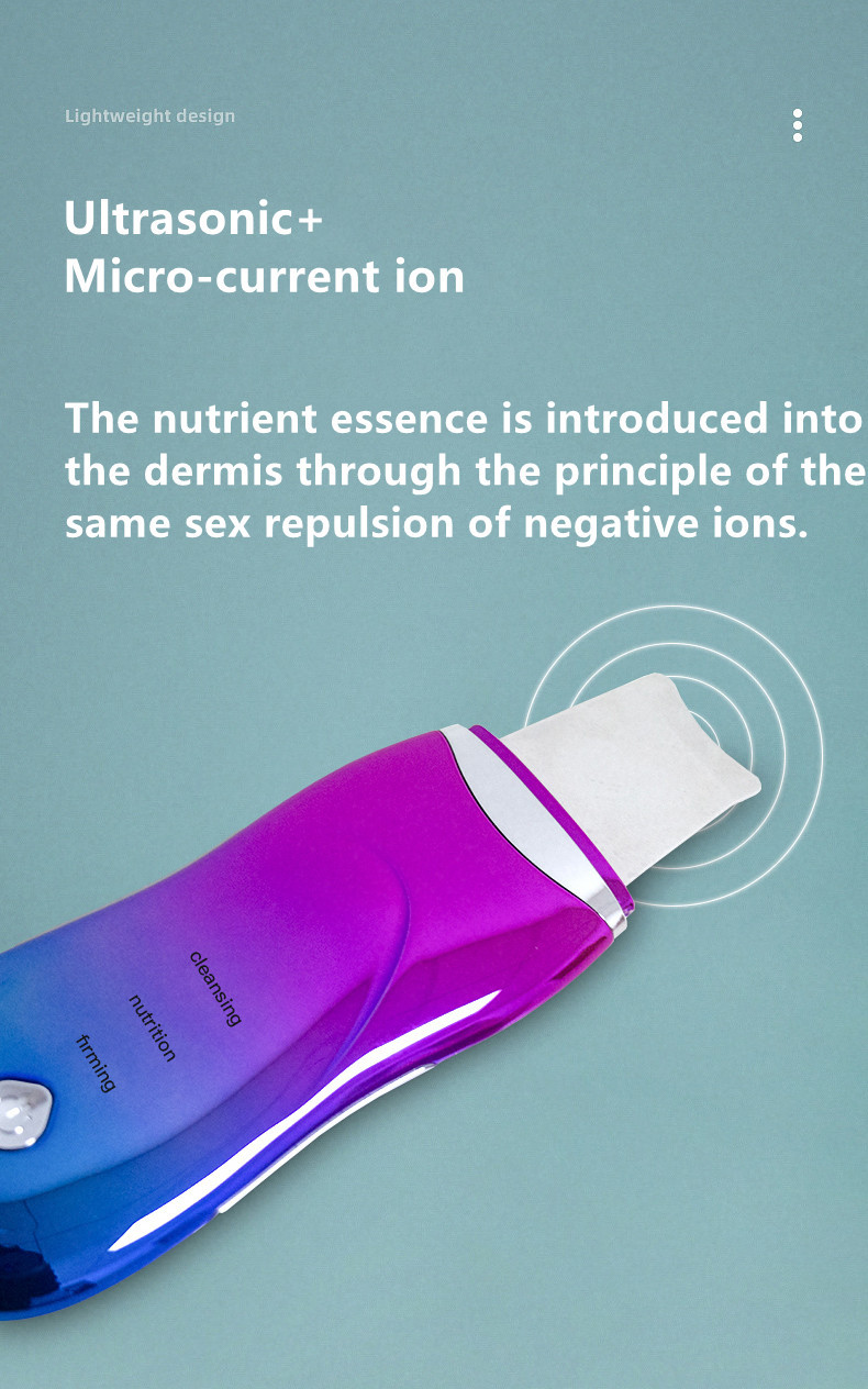 1.26W Facial Ultrasonic Skin Cleanser Deep Cleaning Multipurpose