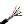 Buy cheap Outdoor Double Sheath Bulk CAT Cable Direct Burial UTP / FTP Black Color from wholesalers