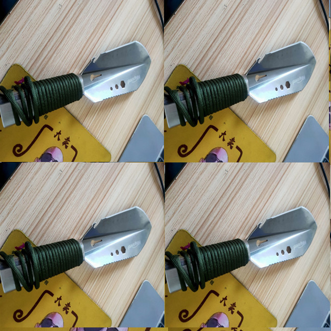 Folding Stainless Hunting Knife Shovel Set Tool OEM