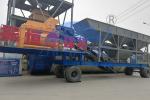 High Stability YHZS100 Mobile Concrete Batching Plant 100m3 / H Capacity 74kw