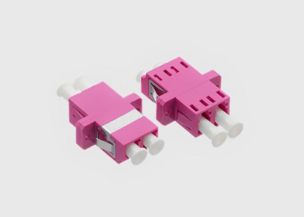 Buy cheap LC/UPC Fiber Optic Cable Adapter Duplex MM OM4 Flanged Violet Mikrolink OM4 Fiber from wholesalers