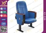 Wooden Back Cold Rolled Steel Feet Auditorium Theatre Seating Chair