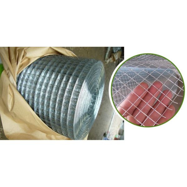 30m Length Welded Steel Wire Mesh 2x2 Pvc Coated Square / Hexagonal Hole Shape