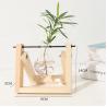 Buy cheap Wholesale Plant Terrarium with Wooden Stand Bulb Glass Vase Retro Tabletop for Hydroponics Home Garden Office Decoration from wholesalers