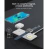 Buy cheap 15W 2 In 1 Wireless Charging Station Magnetic Fast Charger With Night Light from wholesalers