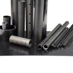 Wrapping Multiple Layers 3K Round Shaped Roll Wrapped Carbon Fiber Tube