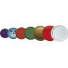 Buy cheap Food grade colorful recycled flat plastic can PE lid environmental friendly 401 # from wholesalers