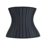 Hollow 5XL 29 Boned Latex Sport Waist Trainer Black Waist Cincher Corset